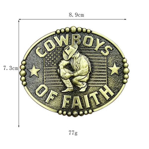 Bältespänne cowboy tro kristen usa