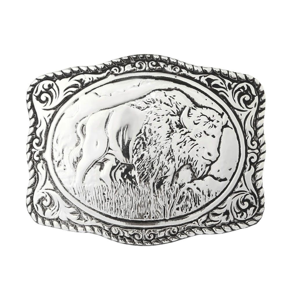 Bison Bältesspänne Silver Silver