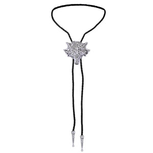 Bolo tie med 3D-varghuvud i metall