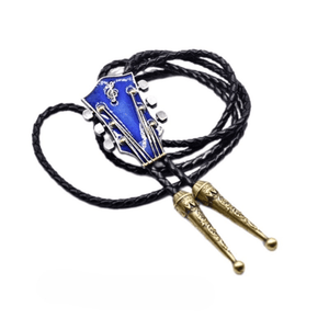 Bolo tie med gitarrhänge i emalj