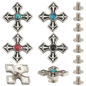 Concho korsdesign med turkos