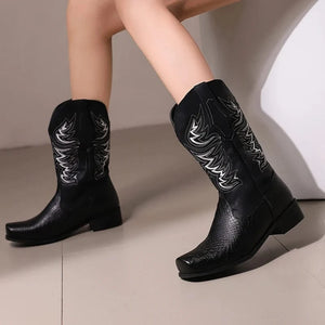 Cowboy boots svarta