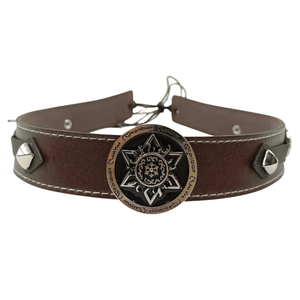Cowboyhattband med stjärnmedaljong Brun / 56-58cm