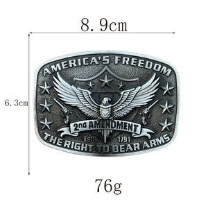 Freedom Bältesspänne 2nd Amendment Vapen