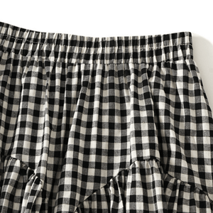 Gingham kjol