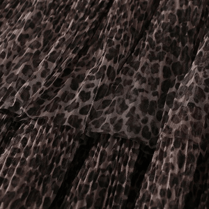 Leopardmönstrad tyllkjol