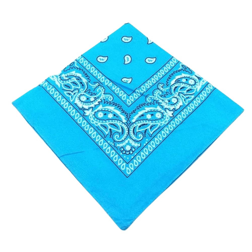 Ljusblå bandana Ljusblå