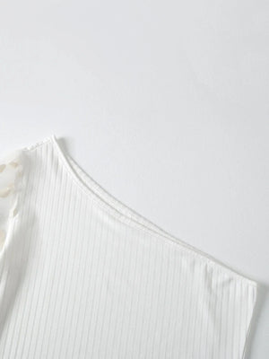 One shoulder blus
