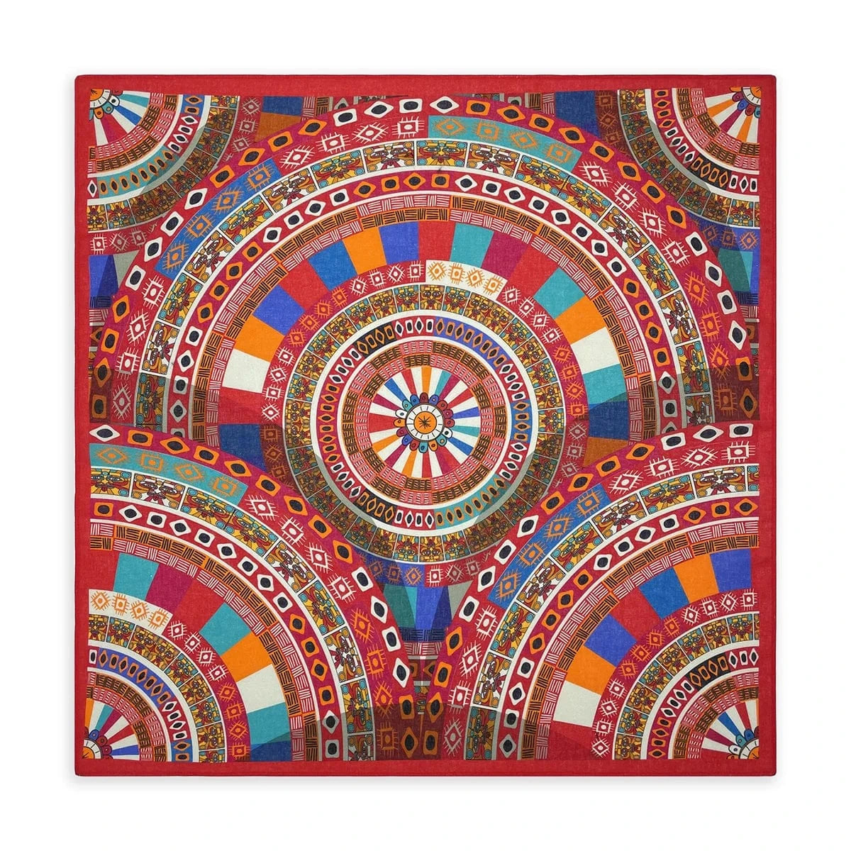 Röd Bandana med Etniskt Mandala-mönster Röd
