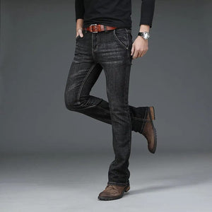Svarta bootcut jeans herr