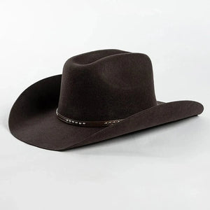 Ull Cowboyhatt klassisk Mörkbrun / One Size