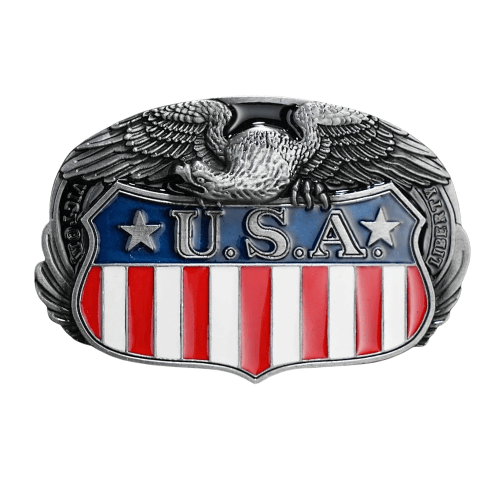 USA Bältesspännen Patriotiska Motiv USA-emblem