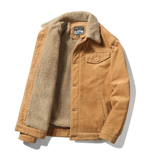 Varmfodrad jacka herr Khaki / M
