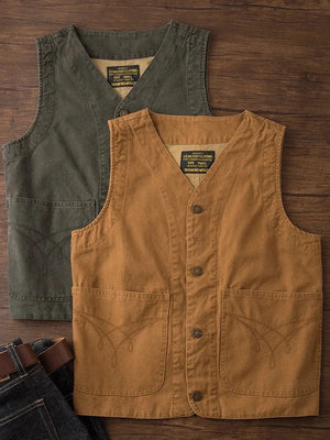 Väst med fickor herr