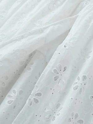 Vit klänning broderi anglaise