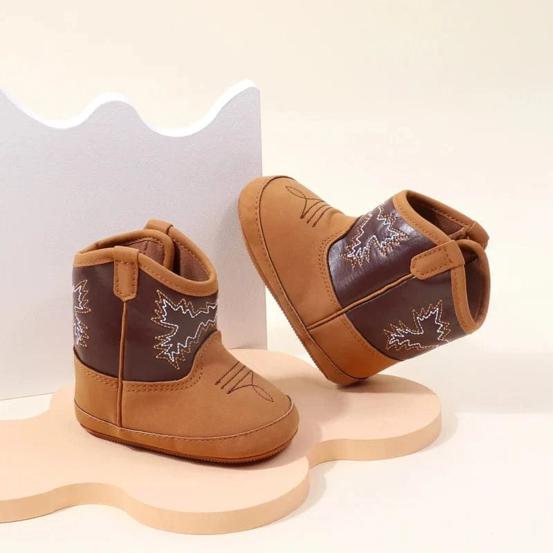 Baby cowboy boots mjukt foder halkfri