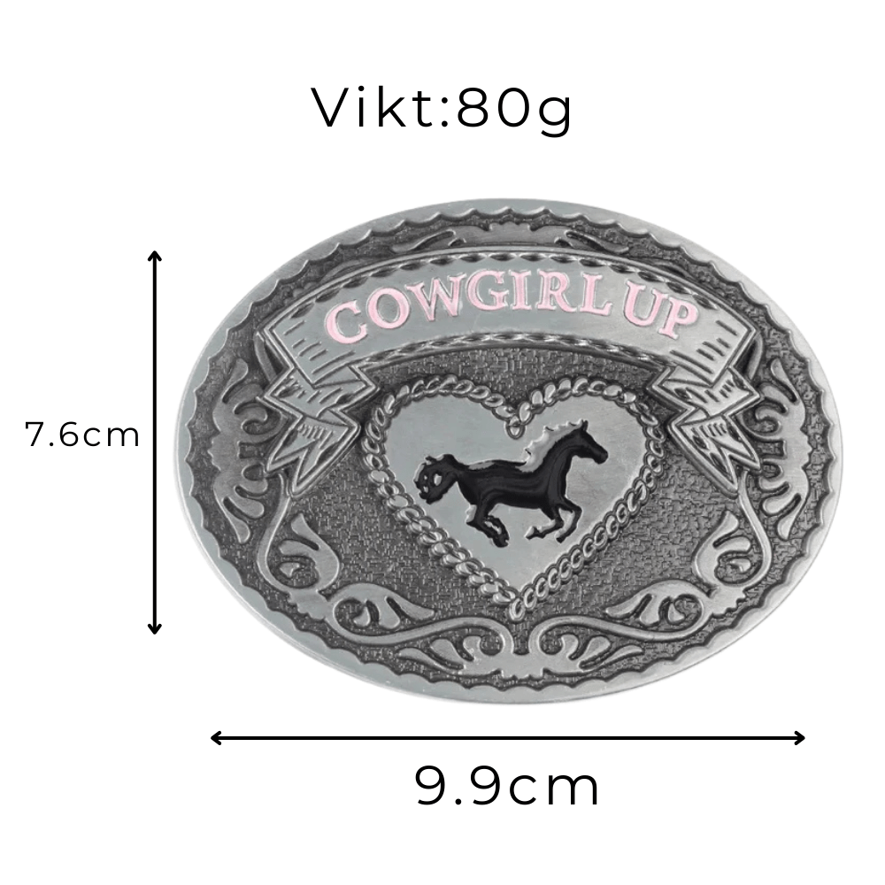 Bältespänne Cowgirl Up