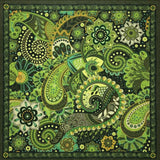 Bohemisk Grön Paisley Bandana Grön