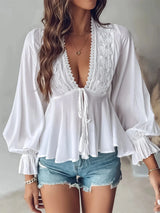 Bohemiska blus Vit / S