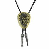 Bolo tie med flygande örn i antikmetall Antikguld