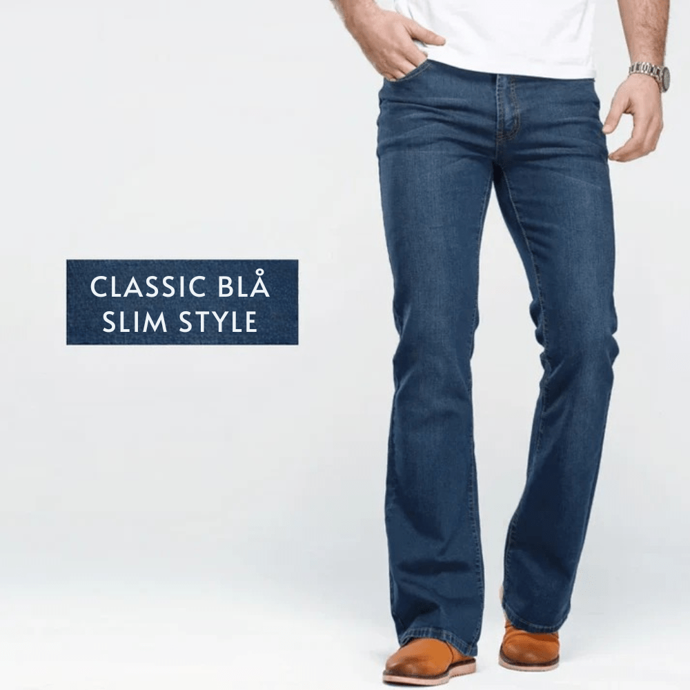 Bootcut jeans herr Stretch Classic Blå / 27