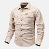 Cargo skjorta Offwhite / M