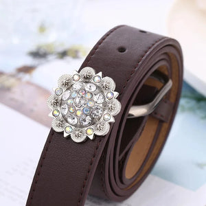 Concho i Silvermetall med Kristaller