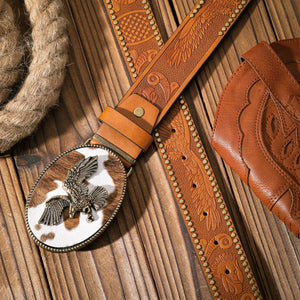Cowboybälte med örnmotiv