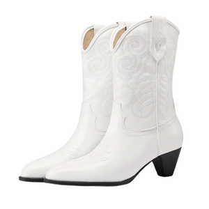 Cowboyboots med klassisk broderad westernlook