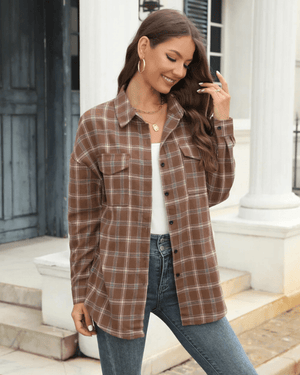 Cowgirl rutig flanellskjorta
