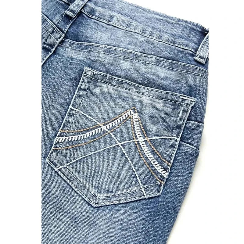 Cowgirl style jeans med bemfickor