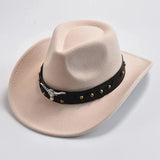 Elegant cowboyhatt i filt Beige / One Size