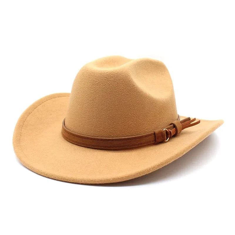 Filt cowboyhatt Kamel / 56-58cm