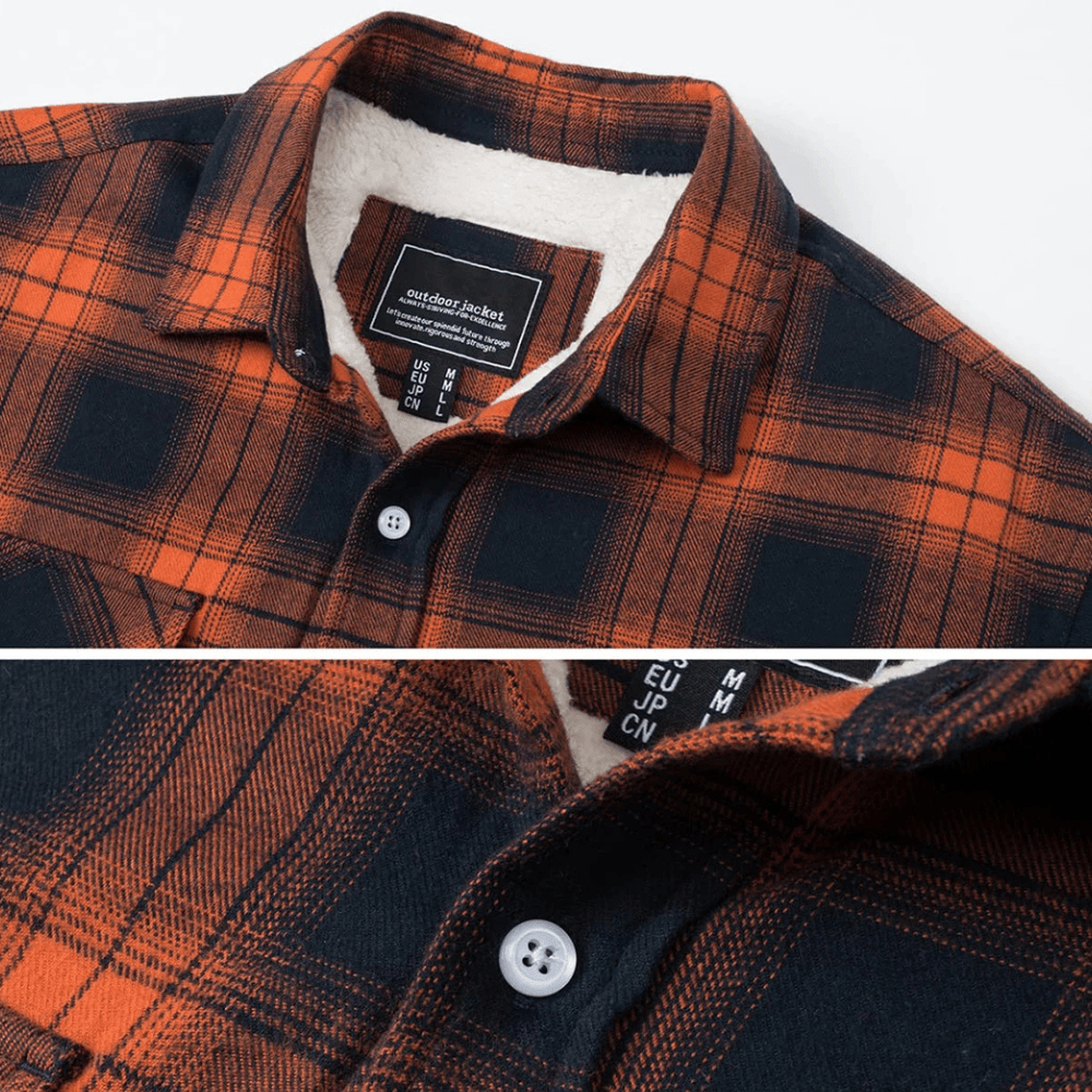 Flanellskjorta jacka herr