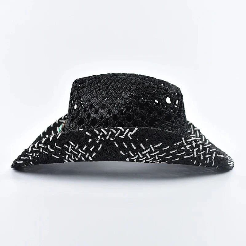 Flätad boho cowboyhatt