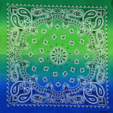 Grön Blå Ombré Bandana Grön blå