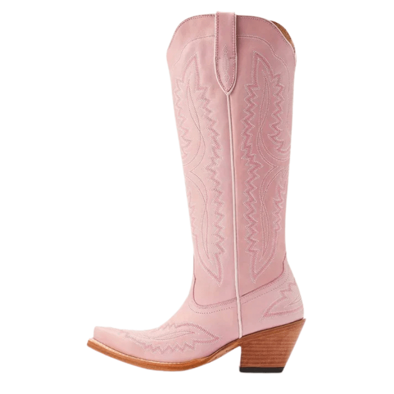 Höga Cowboyboots med Klassiskt Broderi för Dam