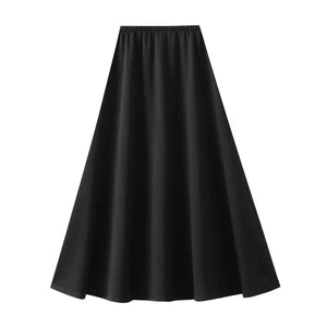 Kjol a linje midi Svart / One Size