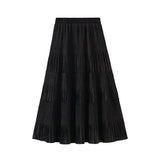 Kjol sammet Svart / One Size