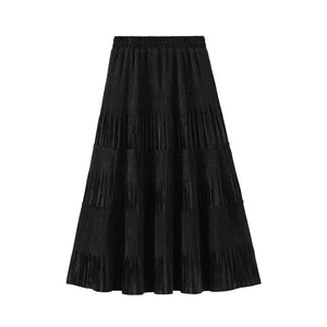 Kjol sammet Svart / One Size
