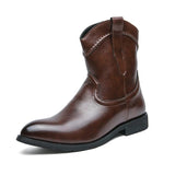 Låga cowboy boots herr Rödbrun / 39.5
