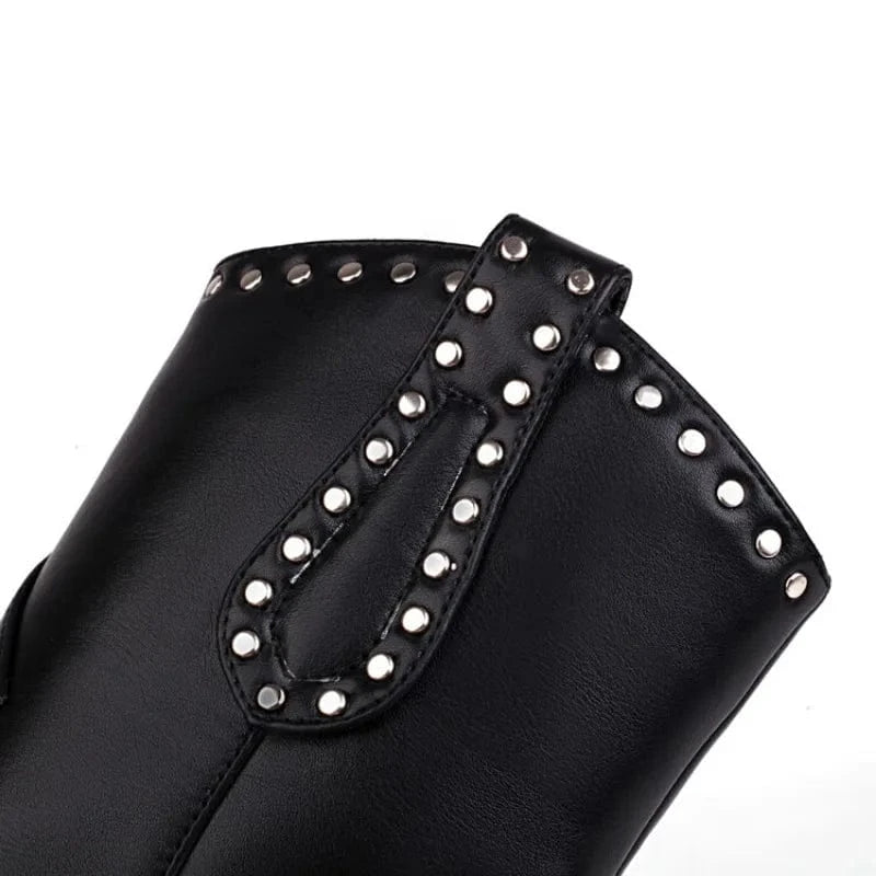 Låga Cowboyboots med Nitar för Dam