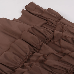 Lång kjol med volang