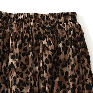 Leopard kjol lång