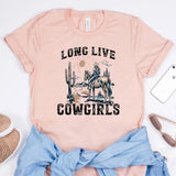 "Long Live Cowgirls" T-shirt Rosa / S