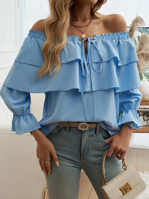 Off shoulder blus