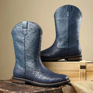 Ostrich cowboy boots