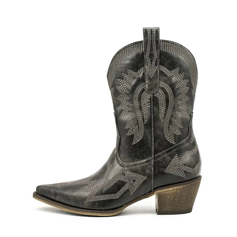 Korta cowboy boots Svart / 36