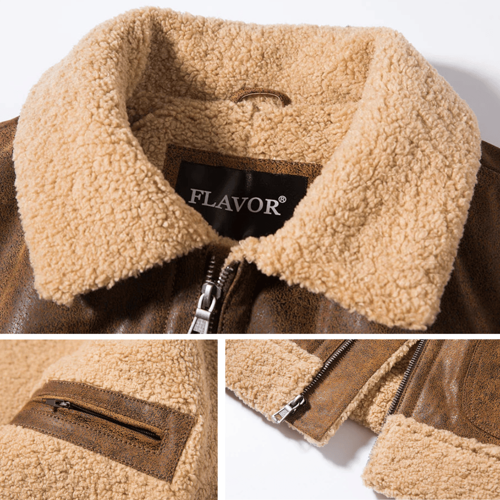 Shearling jacka man
