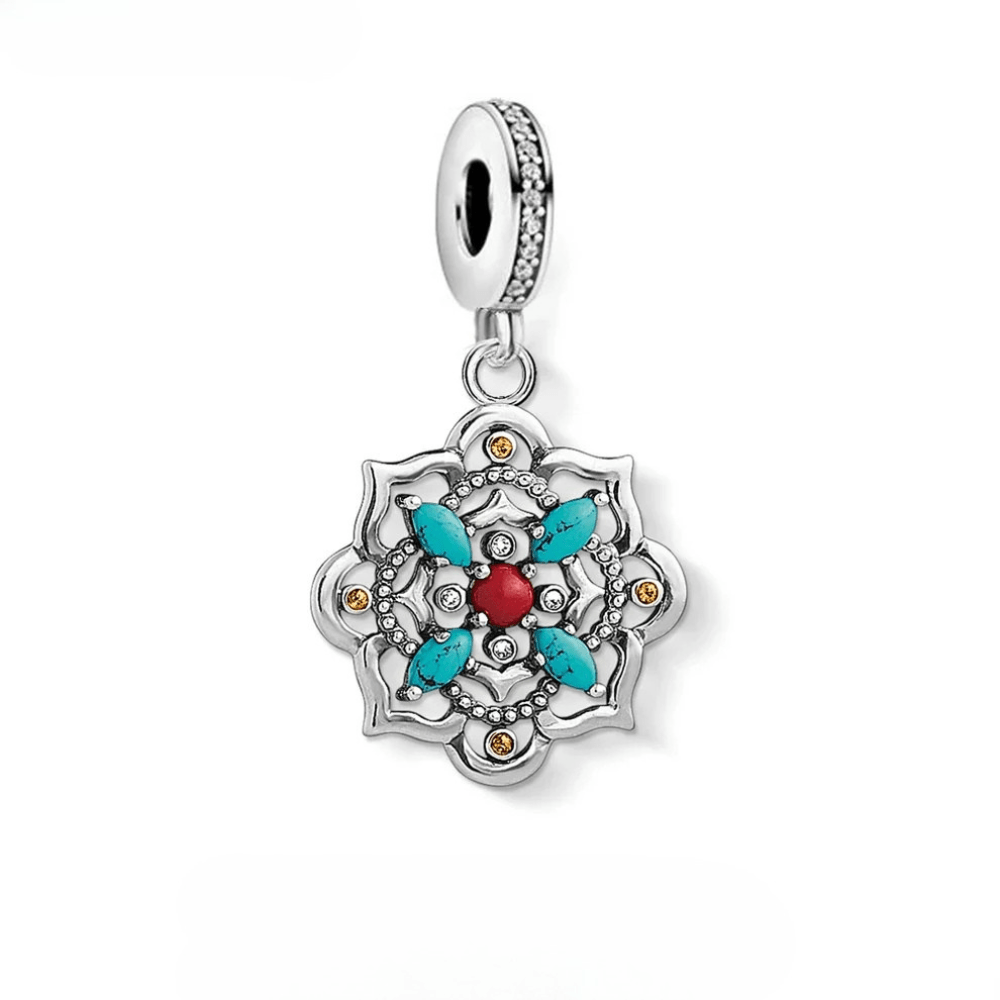 Silverberlock med turkos i western stil Ring